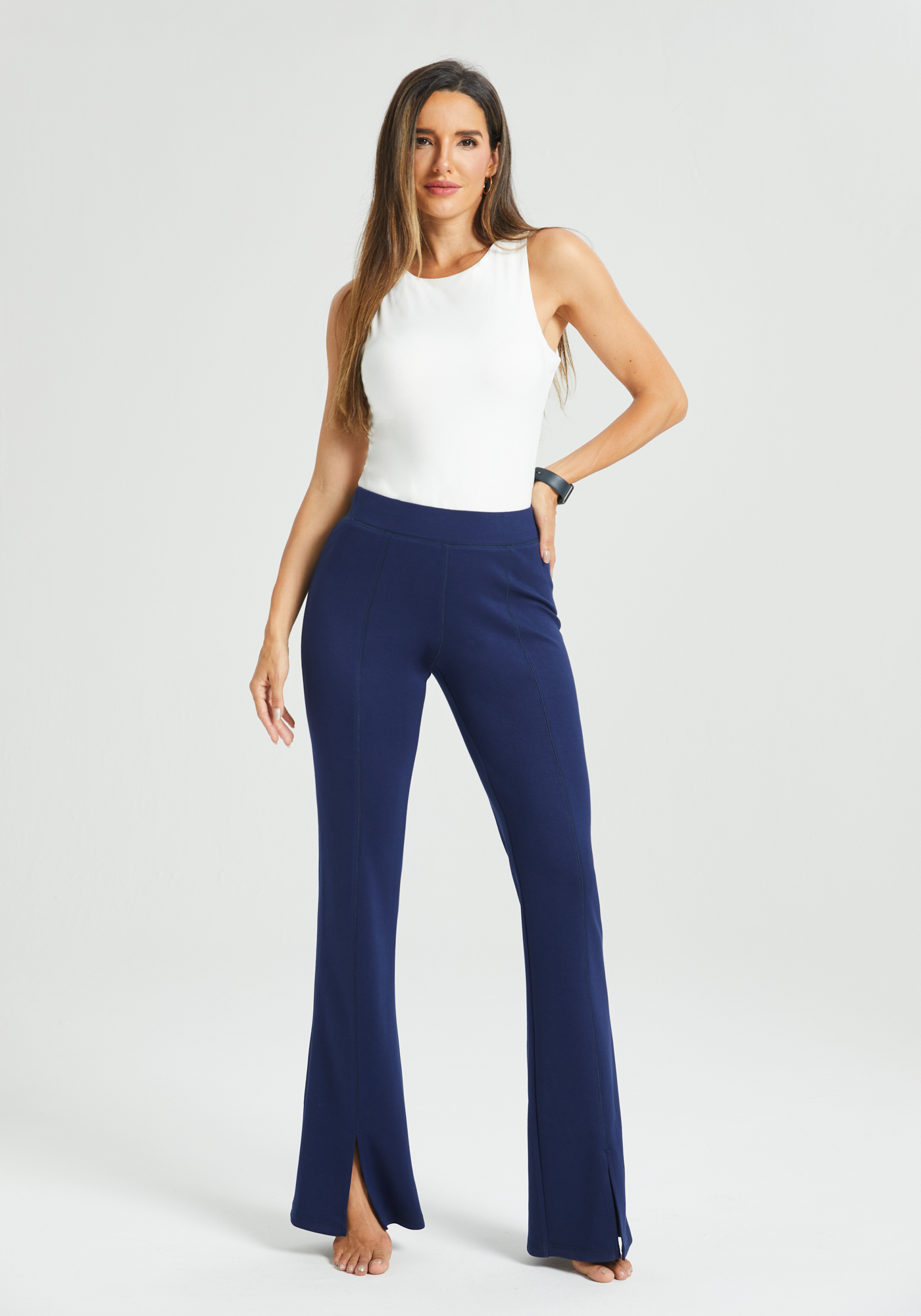 AIRFLEX SPLIT BOOTCUT PANT | NAVY